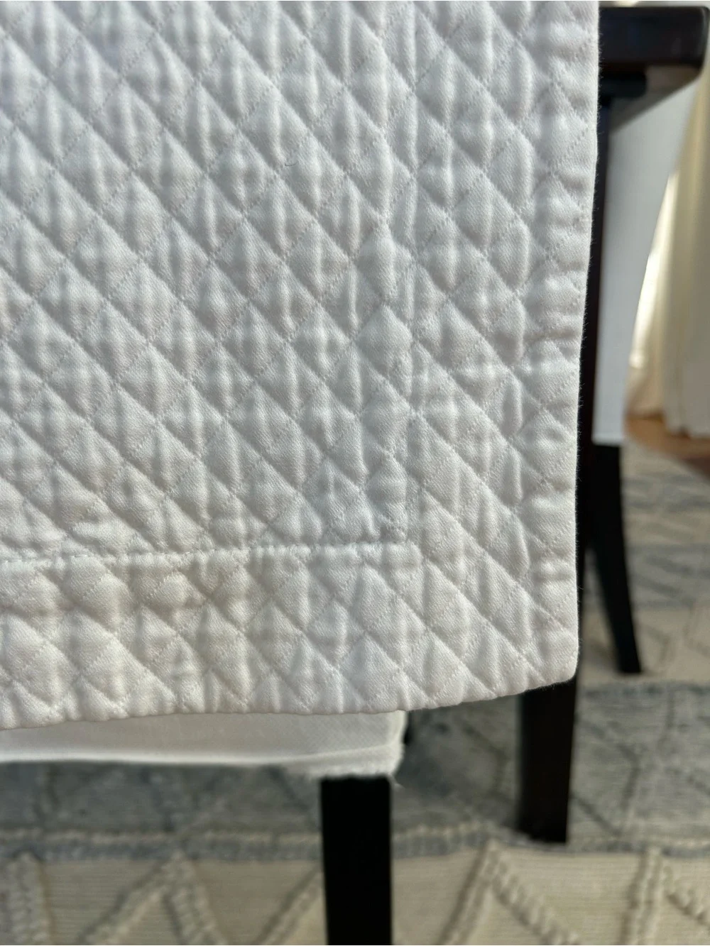 Restoration Hardware White Quilted Pillow Shams (2)